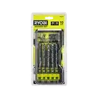 Ryobi 10 - Piece Masonry Drill Bit Set Workshop Power Tool Hardware Supplies