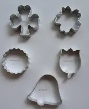 Three & Five-Leaf Clovers & More Cookie Biscuit Cutter Aluminium Baking Mold New