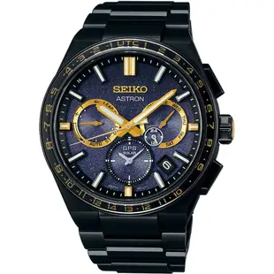 SEIKO 精工 Astron 晨星 限量 鈦 GPS衛星定位雙時區萬年曆太陽能手錶 送禮推薦 (SSH145J1/5X53-0CH0SD)_SK045