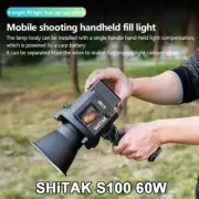SHiTAK S100 60W Outdoor Led Video Light Bi-Color Remote Control COB Day Lights