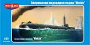 Mikro Mir 35-008 - 1/35 German Midget Submarine " Molch " Scale Model Kit
