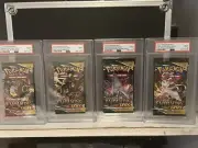 Evolving Skies Pokemon Sealed 4 Pack PSA 9 Set Umbreon Sylveon Rayquaza Duraludo