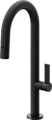 California Faucets K50-101-FB-MBLK Poetto Pull-Down Prep/Bar Faucet, MATTE BLACK