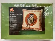 Leewards The Whoos Pillow Kit 15" Square Sealed, tear in plastic.