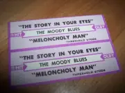 2 Moody Blues Story In Your Eyes / Meloncholy Man Jukebox Title Strips