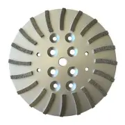 10" Concrete Diamond Grinding Disc Plate Edco, Husqvarna, #30/40 Grit, 1 Pack