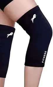 Just rider Knee Cap for Knee Pain, Gym, Protection, Sports,Cycling, Exercise, Workout, Injury, Jogging, Running, Ligament, Legs for Men and Women (COLOR BLACK, SIZE XXL)