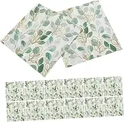 LABRIMP 60 Sheets Leaf Patterned Decorative Paper Napkins Party Napkins for Home Restaurant and Event Use Soft and Absorbent Supply