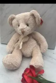 NwT Russ L’Amour Teddy Bear Cream Plush Chenille Stuffed Animal