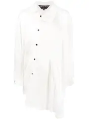 [COMME des GARCONS HOMME PLUS] 花卉印花不對稱襯衫