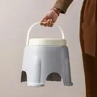 Kids Stool with Handle Low Stool Bath Stool for Home Laundry Household