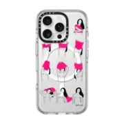 iPhone 16 Pro Clear Case MagSafe Compatible Pink Topless