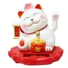 Light Sensing Feng Shui Lucky Cat Figurine to Enhance Your Decor Style
