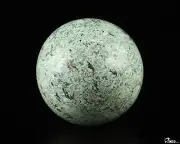2.1" Green Moss Agate Hand Carved Crystal Ball/Sphere, Crystal Healing