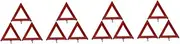 Sets Triangle Warning Sign Reflective Roadside Sign for Cars Emergency Triangle Road Safety Car Carrying Case Included Pcs