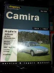 GREGORY WORKSHOP MANUAL 230 HOLDEN CAMIRA JD MODEL 1.6L 1.8L 1984 - 1987