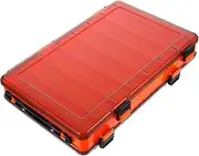 1pc Box Lure Box Trout Hooks Lure Case Tackle Waterproof Sea Fishing Tackle Bait Covers Fishing Fish Storage Container Outdoor Storage Carp Inline Bait Orange Pp