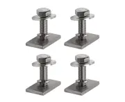 Slot Channel Nuts 4mm, M8 x30mm Bolt Kit 16pcs,304 Stainless Steel, for Rhino Thule Yakima Pioneer Platform Roof Rack Awning Track Mount Sliding T Nut