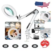 3 Color Modes 10X Magnifying Glass with Adjustable Stand - Perfect for Crafts