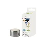 SodaStream Bottle Hermetically Sealed Caps Metal 2Pack Longer Retain Carbonation
