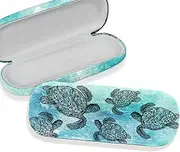 [WIRESTER] Hard Shell Eyeglasses Case, Clamshell Sunglasses Holder Protective Cover with Microfiber Cloth