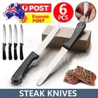 Steak Knives Set of 6 Stainless Steel Serrated Steak Knife Dishwasher Safe