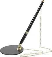 CANIGHT Multi Function Business Signature Pen with Chain and Stand Comfortable Writing Pen for Hotels Conferences Elegant Design