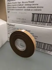 3M Scotch 987 Adhesive Transfer Tape, 1/2" x 36 yd 3 Boxes 36 Rolls