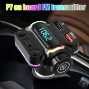 Car Bluetooth 5.0 FM Transmitter PD 20W Type-C Double USB Fast Charger guLze