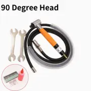 90 Degree 3MM Pneumatic Micro Grinder Air Angle Die Grinder Polisher Tool Kit US