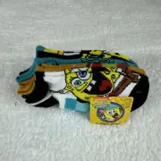 2015 Viacom SpongeBob Nickelodeon Set Of 5 Pairs Of Socks Size M 3.5-7.5 Shoe