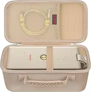 Elonbo Carrying Case ​for Marshall Middleton Portable Bluetooth Speaker, Wireless Speaker Travel Protective Bag Storage Cover, Extra Mesh Pocket Fits Charging Cable, Champagne Gold
