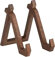 AIMALL Wooden Display Stand, Retro Solid Wood Base for Books, Records, and Menus, Adjustable and Durable, 6" Height Fits Items up to 13" Tall