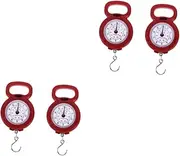 [VALICLUD] 2pcs Portable Spring Scale Luggage Scale Electronic Weighing Scale Digital Fish Scale Manual Hanging Scale Meat Scale Weight Balance Bike Scale Electronic Scale Metal Travel Number