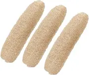 Natural Loofah Sponge, Natural Loofah Sponge Exfoliating Body Back Scrubber Bath Skin Cleaner Brush for Shower 3PCS, Bath Loofah