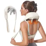 Mini Shiatsu Neck Shoulder Massager with Heat for Relief Muscle Pain Deep Tis...