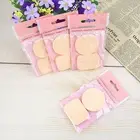 2pcs/set Makeup Puff Elastic Absorbent Girl Women Puff Round Square Shape