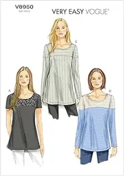 Vogue 8950 Misses' Yoke Tunics Sewing Pattern - Size 14-16-18-20-22