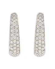 Alberto Milani 18K White Gold Via Fiori Chiari Diamond Earrings - Exclusive, Italy Campaign