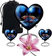 Butterfly Urns for Ashes, Cremation & Memorial, Keepsake Human Adult, Decorative Funeral, Best Gift for Men & Women, Combo (1Pc 10 Inch & 2Pcs 3 Inch)