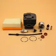 GAJUST 42mm Cylinder Piston Air Fuel Filter Line Oil Seal Spark Plug Kit Fit for Stihl FS450 FS 450 Trimmer Spare Part 4128 020 1211