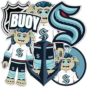 Desert Cactus Seattle Kraken Team NHL National Hockey League Sticker Vinyl Decal Laptop Water Bottle Car Scrapbook (T2 - Mascot)