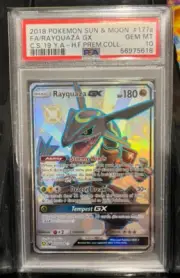 PSA 10 GEM MT - RAYQUAZA GX Card 177a/168