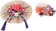 [Aditri Creation] Laddu Gopal Dress Cloth Bhagwan Poshak of God Krishna Kanhaiya Dev Vastra with Mukut for Metal Idol Statue for Indian Traditional Janmashtami Festival(Size:- 2-4 No.Dia- 8")