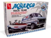 AMT Aqua Rod Race Team 1975 Chevy Van Race Boat Trailer 1:25 Scale Model Kit