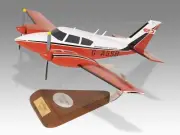 Piper PA-30 Twin Comanche Desk Wood Airplane New Model Large Scale 1/24