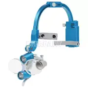 ETERFANT Dental 3.5X Headband Binocular Loupes 5W Dual LED Head Light 2Leds Blue