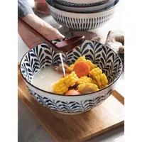 在飛比找ETMall東森購物網優惠-大湯碗陶瓷大號單個家用日式釉下彩8寸裝湯碗海碗酸菜魚盆大面碗