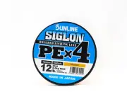 Sunline P.E Line X4 Siglon 1800M P.E 0.8 12LB Orange (1519)