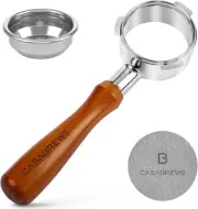 Casabrews 58mm Bottomless Portafilter with 3 Ears, Professional Espresso...